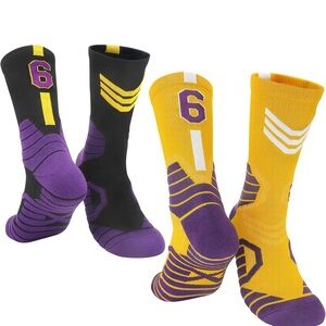 (5) Kids' Black and Yellow Sports Socks Set… SOLD In Bundles of (5). $45